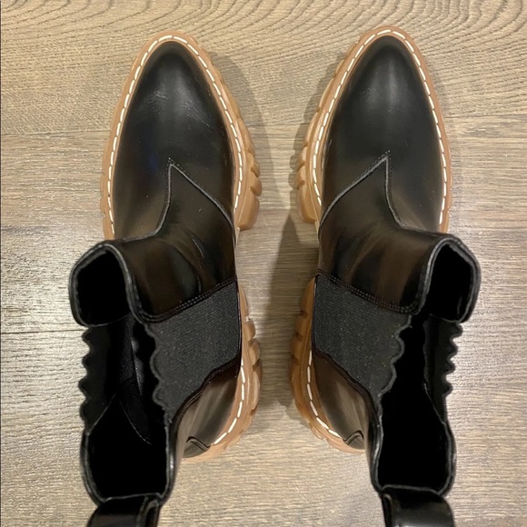 Stella McCartney Emilie Platform Chelsea Boots In Black/Gum Size 36.5 - Picture 7 of 16
